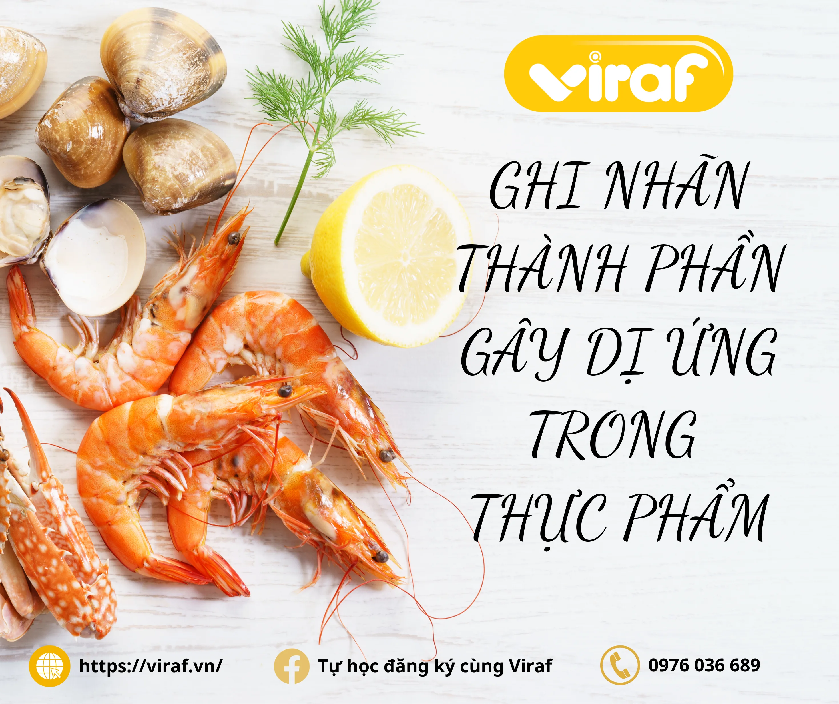 GHI NHÃN THÀNH PHẦN GÂY DỊ ỨNG TRONG THỰC PHẨM