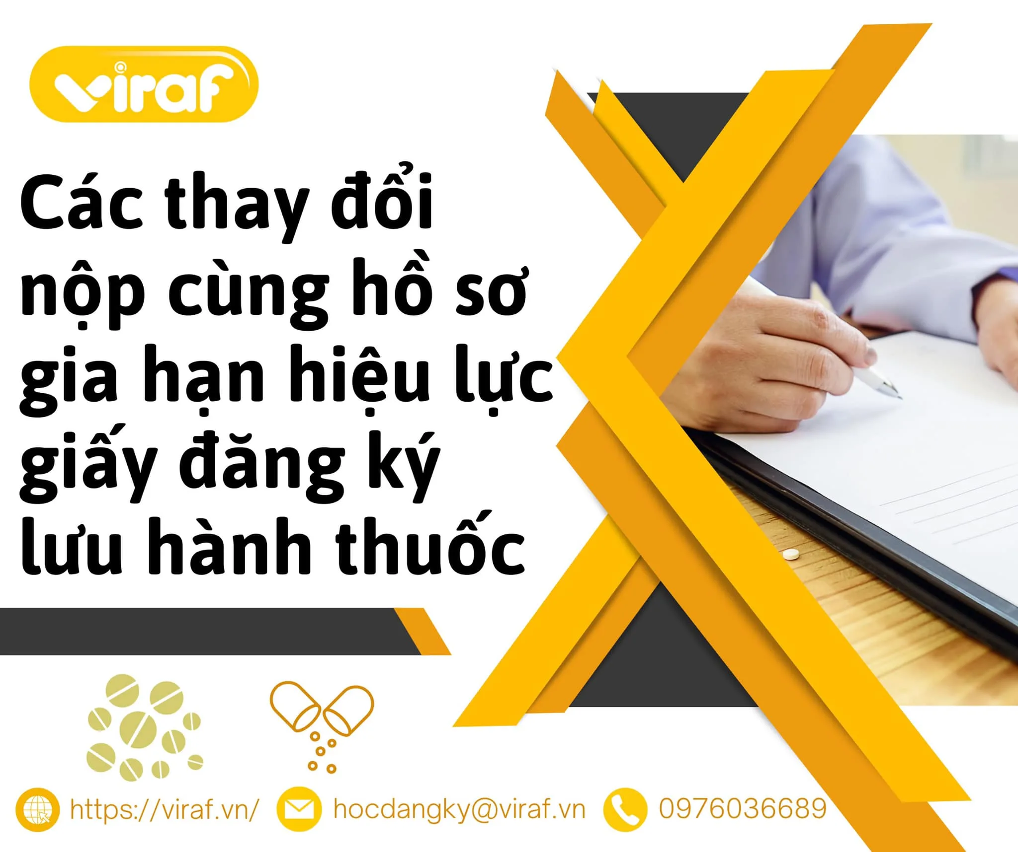 CÁC THAY ĐỔI NỘP CÙNG HỒ SƠ GIA HẠN HIỆU LỰC GIẤY ĐĂNG KÝ LƯU HÀNH THUỐC