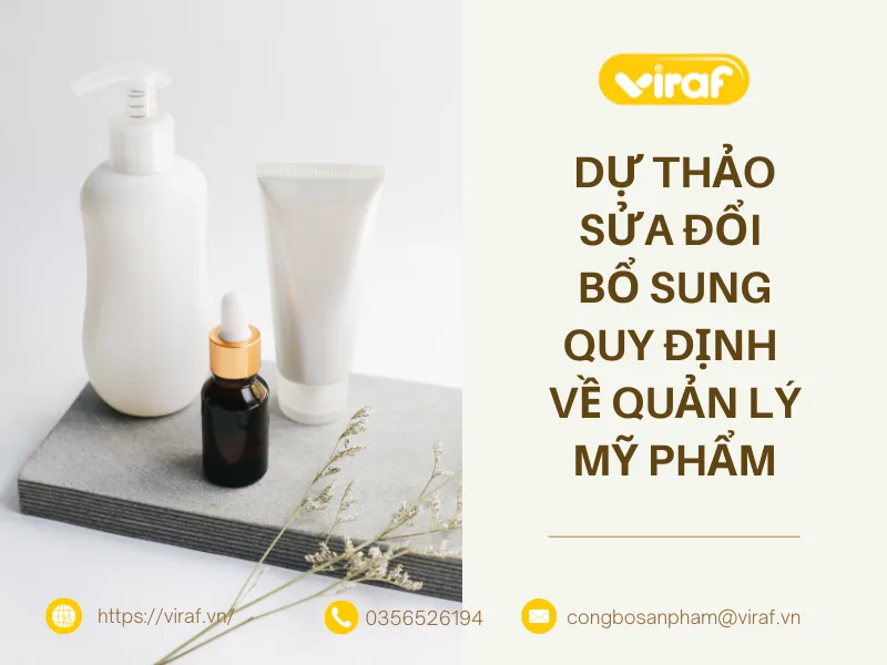 DỰ THẢO SỬA ĐỔI BỔ SUNG QUY ĐỊNH VỀ QUẢN LÝ MỸ PHẨM
