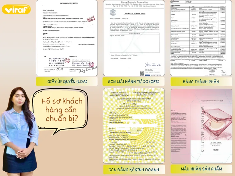 Hồ sơ khách hàng cần chuẩn bị khi tiến hành công bố mỹ phẩm nhập khẩu