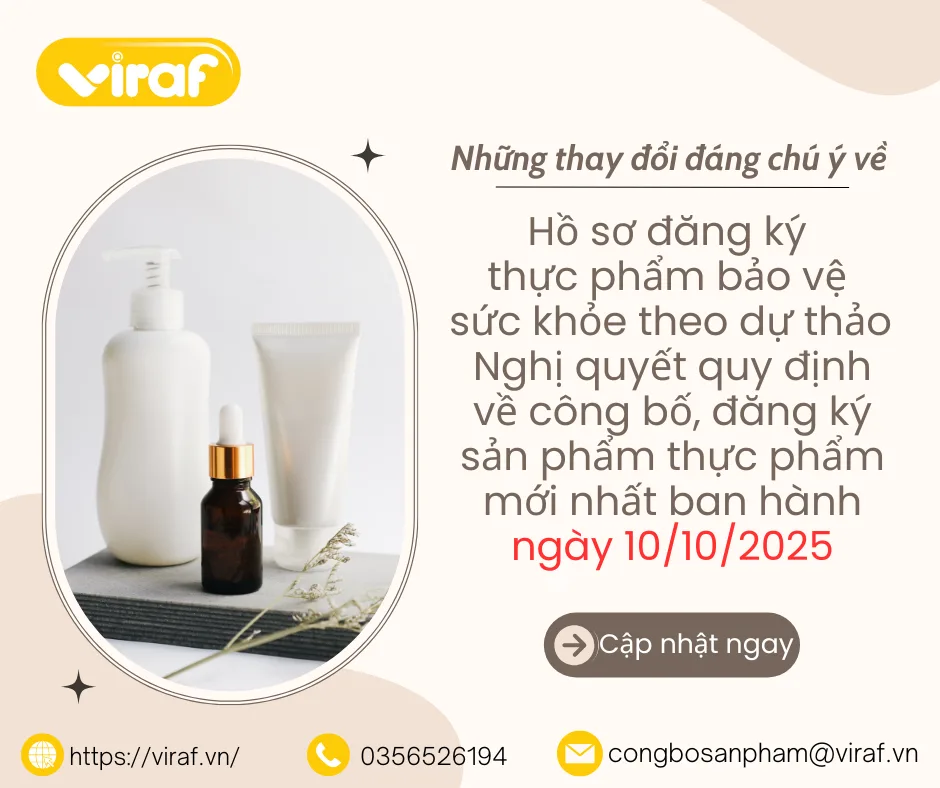 Những thay đổi đáng chú ý về hồ sơ đăng ký thực phẩm bảo vệ sức khỏe theo dự thảo Nghị quyết quy định về công bố, đăng ký sản phẩm thực phẩm mới nhất ban hành ngày 10/10/2025