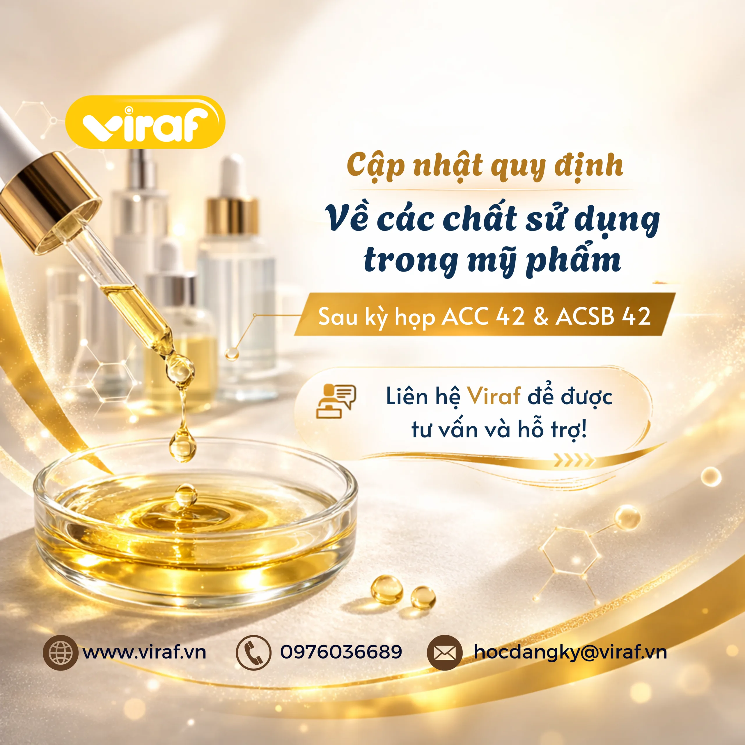 CẬP NHẬT QUY ĐỊNH VỀ CÁC CHẤT SỬ DỤNG TRONG MỸ PHẨM SAU KỲ HỌP ACC 42 & ACSB 42