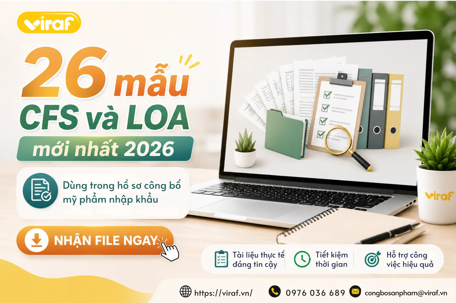 Cập nhật các mẫu CFS và LOA mới nhất năm 2026