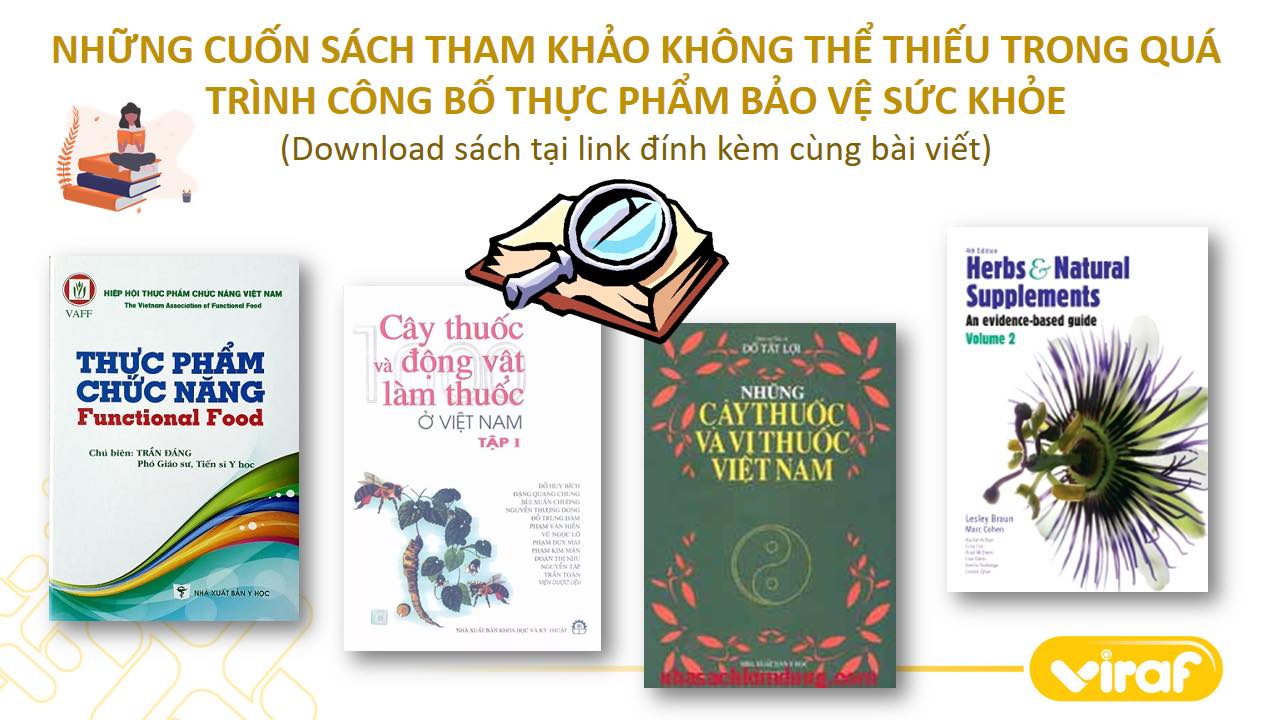 NHỮNG CUỐN SÁCH KHÔNG THỂ THIẾU TRONG QUÁ TRÌNH CÔNG BỐ THỰC PHẨM BẢO VỆ SỨC KHỎE 