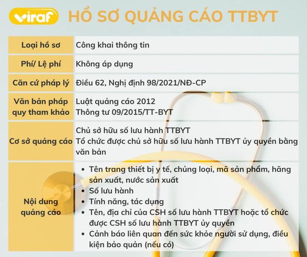 HỒ SƠ QUẢNG CÁO TRANG THIẾT BỊ Y TẾ