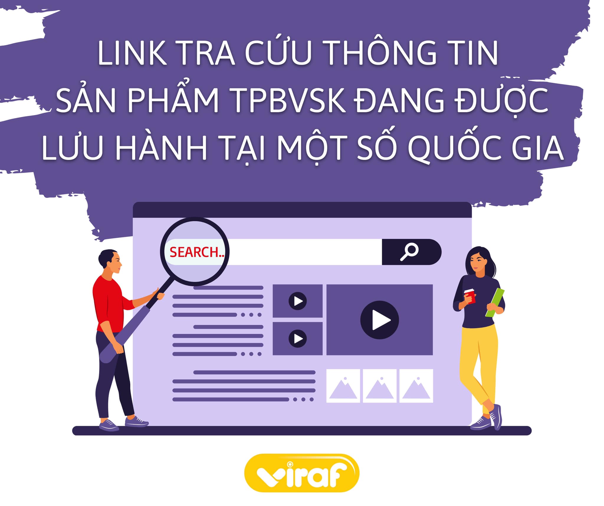 LINK TRA CỨU THÔNG TIN SẢN PHẨM TPBVSK ĐANG ĐƯỢC LƯU HÀNH TẠI MỘT SỐ QUỐC GIA