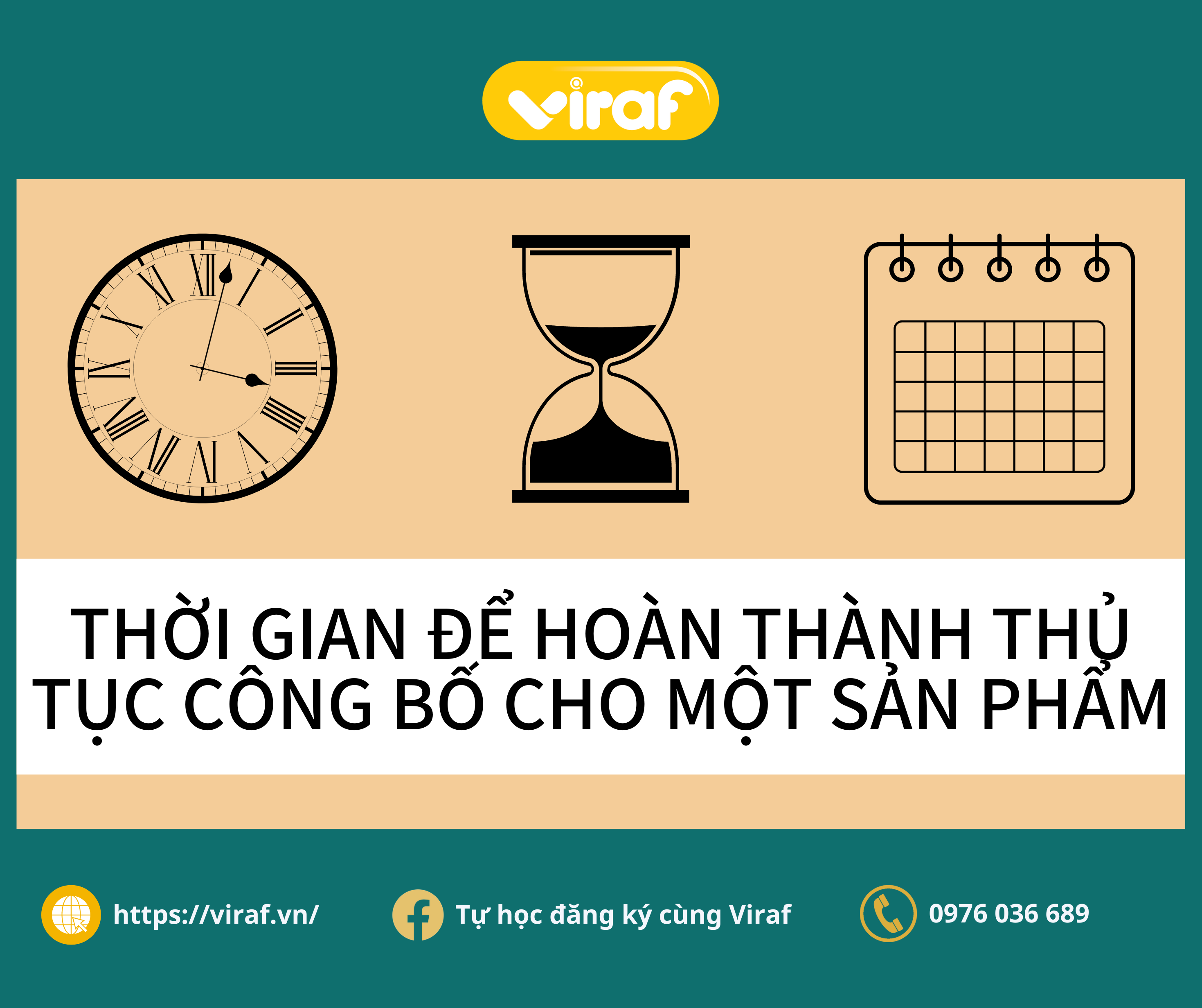 THỜI GIAN ĐỂ HOÀN THÀNH THỦ TỤC CÔNG BỐ CHO MỘT SẢN PHẨM