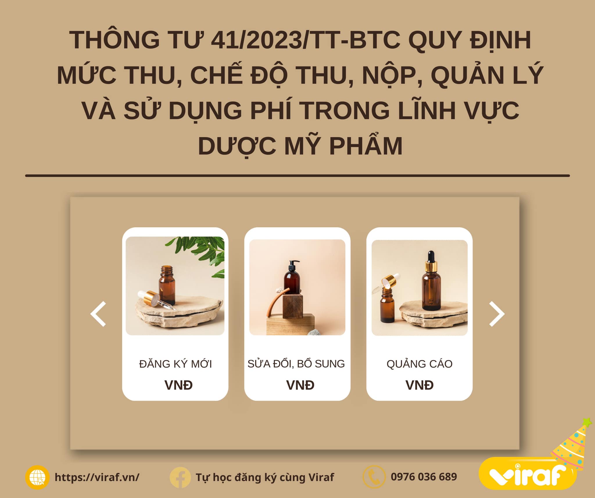 QUY ĐỊNH MỨC THU CHẾ ĐỘ THU, NỘP, QUẢN LÝ VÀ SỬ DỤNG PHÍ TRONG LĨNH VỰC DƯỢC MỸ PHẨM 