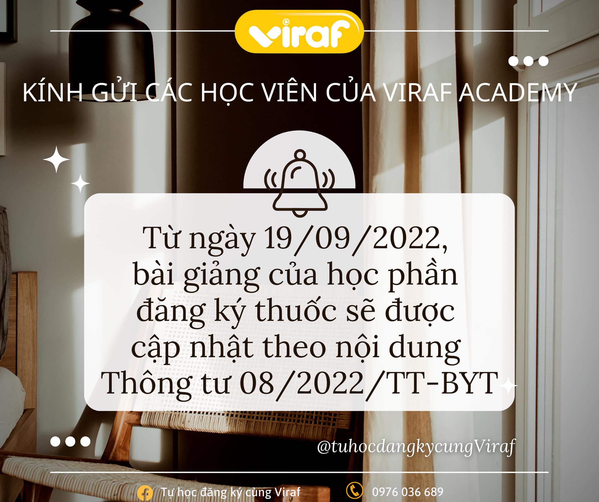 THÔNG BÁO: THAY ĐỔI NỘI DUNG HỌC PHẦN GIẢNG DẠY ĐĂNG KÝ THUỐC