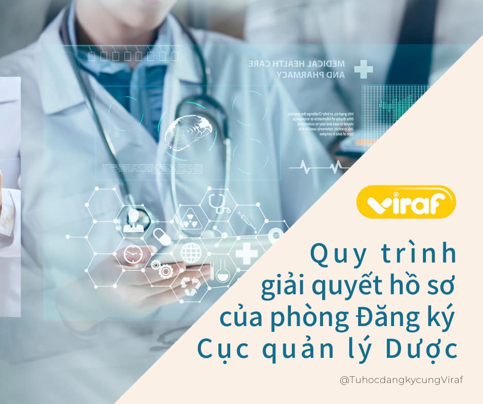 QUY TRÌNH GIẢI QUYẾT HỒ SƠ CỦA PHÒNG ĐĂNG KÝ CỤC QUẢN LÝ DƯỢC