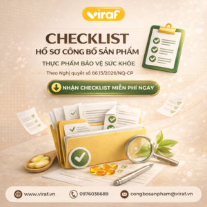 Checklist Hồ sơ đăng ký bản công bố sản phẩm đối với thực phẩm BVSK